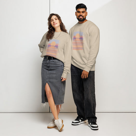 Eco-Friendly Relaxed Sunset Sweatshirt
